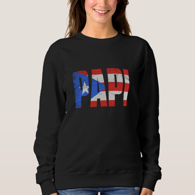 Manar Puerto Rico Papi, Puerto Rican Flagga T Shirt (Framsida)