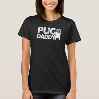 Manar Pug Pappa Pug Puppy Owner Graphic Tee