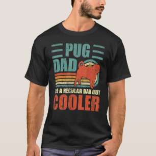 Manar Pug Pappa som ett vanligt Pappa men koler Fa T Shirt