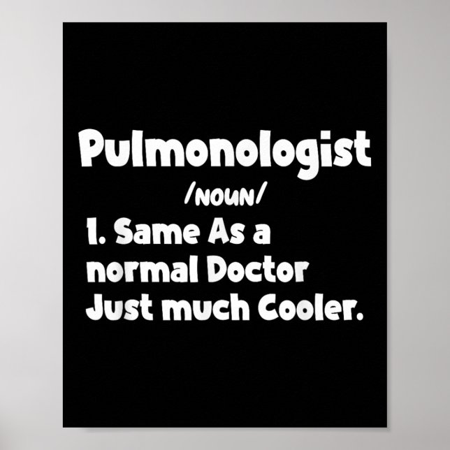Manar Pulmonolog Definition Surgery Doktor Pulmo Poster (Framsidan)