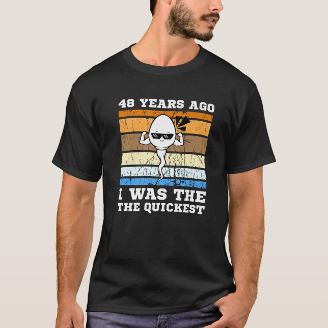 Manar Quickest Swimmer för 48 år sedan Quickest Sp T Shirt (Framsida)