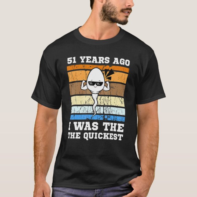 Manar Quickest Swimmer för 51 år sedan Quickest Sp T Shirt (Framsida)