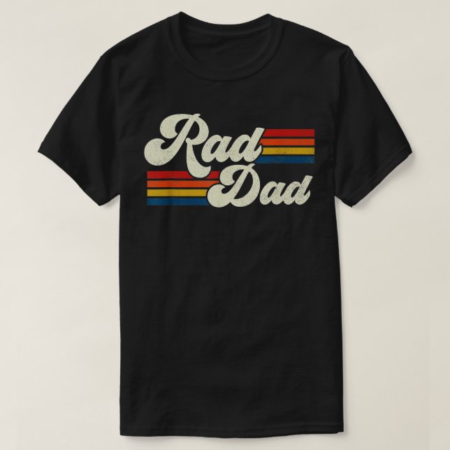 Manar Rad Pappa Retro Fars dag överst T Shirt (Design framsida)