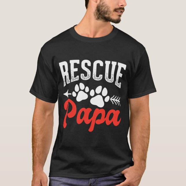 Manar Rädding Pappa Hund älskare Pets Owner Hund R T Shirt (Framsida)