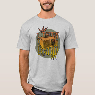 Manar radiosände den ljusa T-tröja Tee Shirt