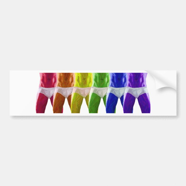 Manar Rainbow Underwear Bildekal (Framsidan)