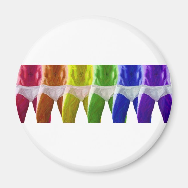 Manar Rainbow Underwear Magnet (Framsidan)