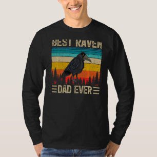 Manar Raven Bird Vintage Best Raven Pappa Fathe T Shirt