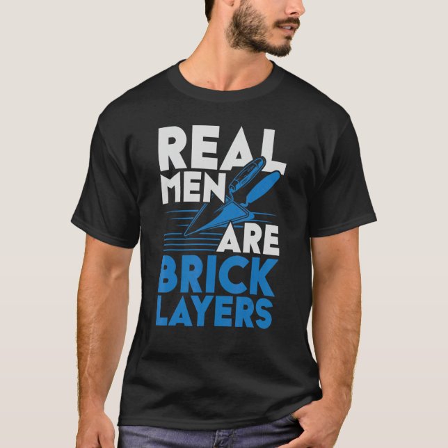 Manar Real Manar är brickayer Bircklay Bricks J T Shirt (Framsida)