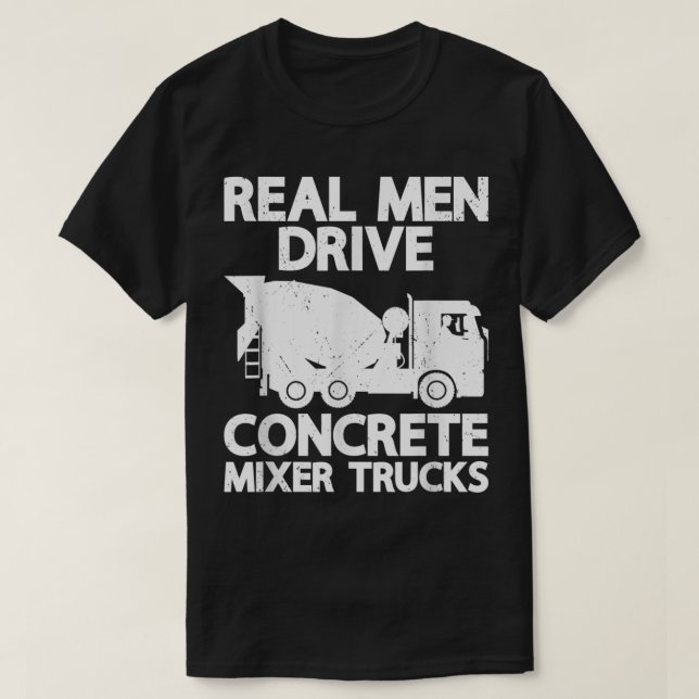 Manar Real Manar Drive Concreer Mixer Lastbil Funn T Shirt (Design framsida)