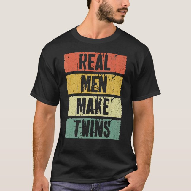 Manar Real Manar gör Twillingar Fars dag T Shirt (Framsida)