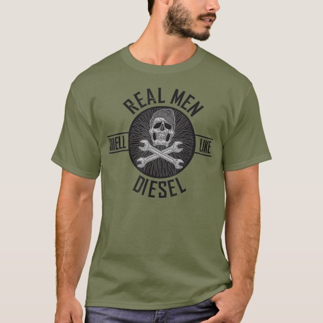 Manar Real manar luktar som diesel - TShirt T Shirt (Framsida)