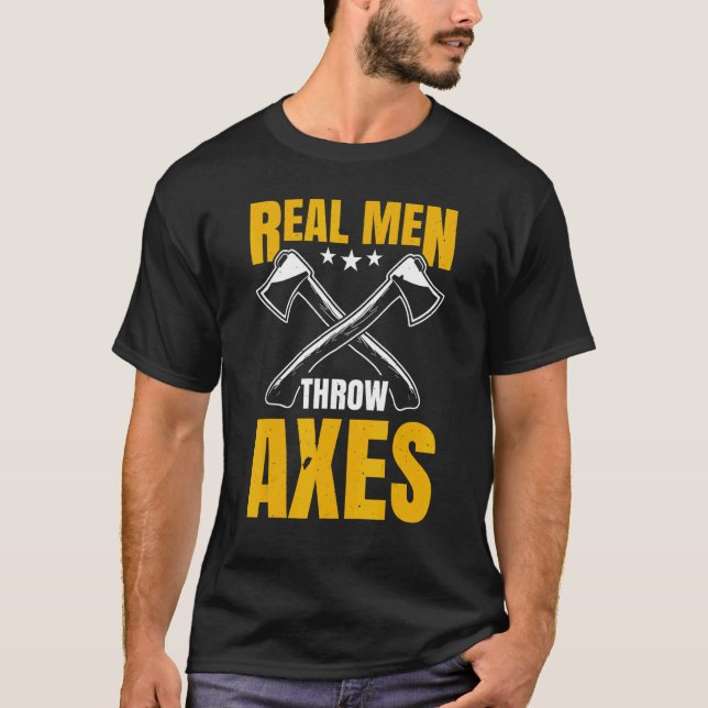 Manar Real Manar Throw Axes Ax Thrower Hatchet Thr T Shirt (Framsida)