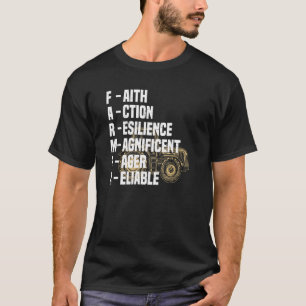 Manar Realiable Farming Proud Hard working Farmer  T Shirt