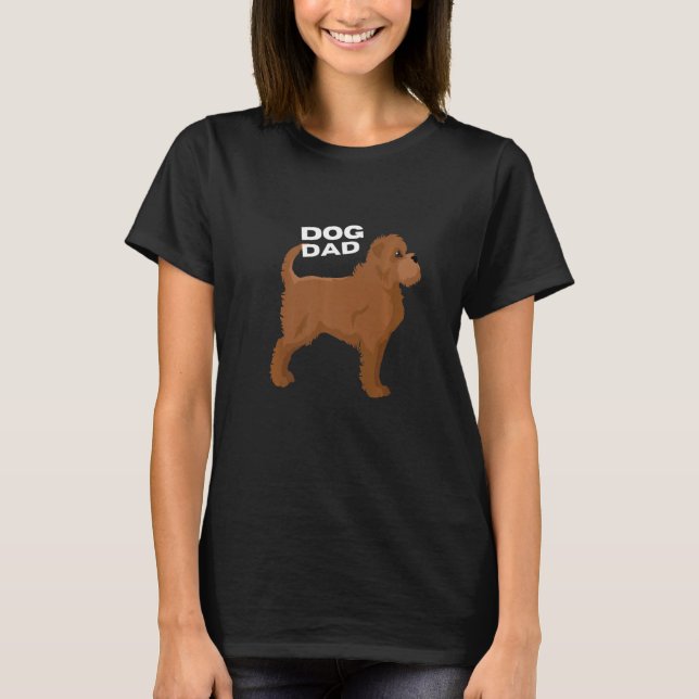 Manar Red Affenpinscher Hund Pappa Man T Shirt (Framsida)
