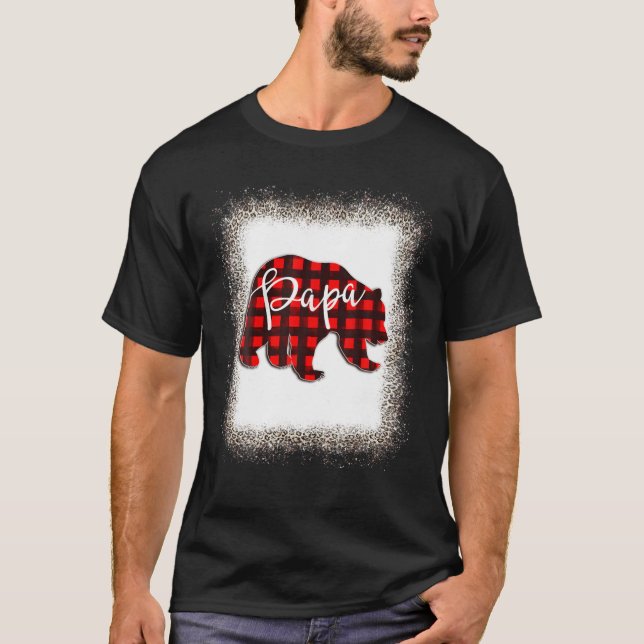 Manar Red Play Pappa Bear Matching Pajama Family B T Shirt (Framsida)