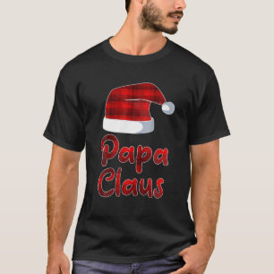 Manar Red Play Pappa Claus Buffalo Santa Hat Julaf T Shirt
