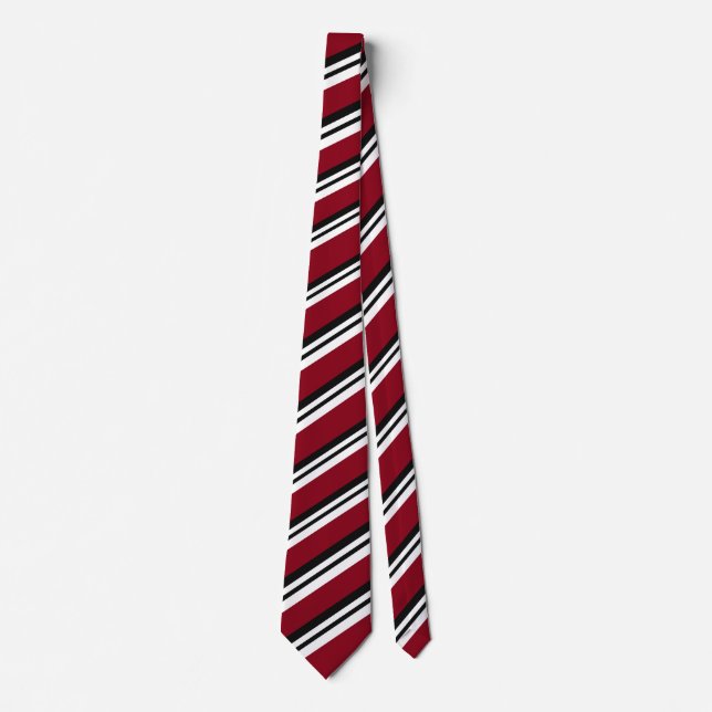 Manar Red/White/Black Tie Slips (Framsida)