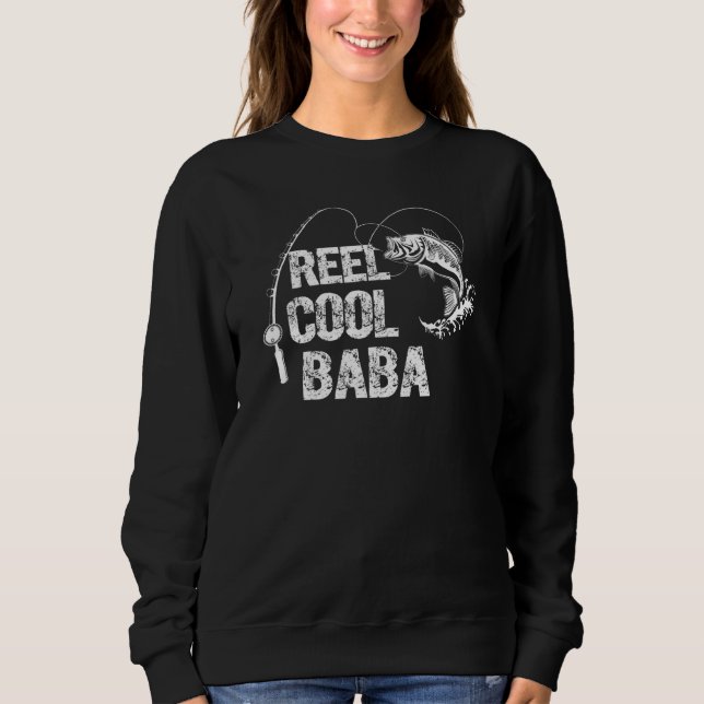 Manar Reel Coola Baba Design with Fish and Fishing T Shirt (Framsida)