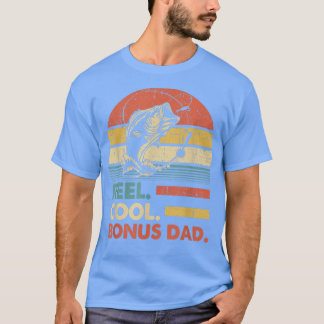 Manar Reel Coola Bonus Pappa FishingFunny Fish Vin T Shirt