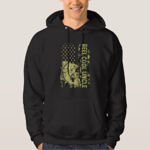 Manar Reel Coola farbror Camouflage American Flagg Hoodie