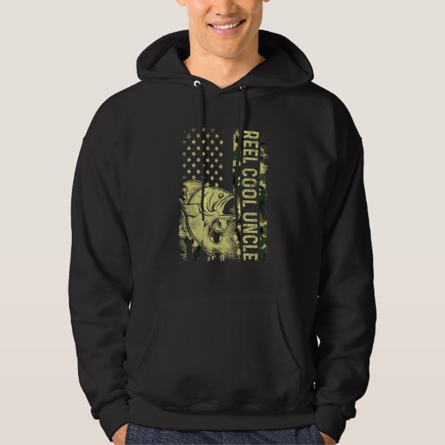Manar Reel Coola farbror Camouflage American Flagg Hoodie (Framsida)