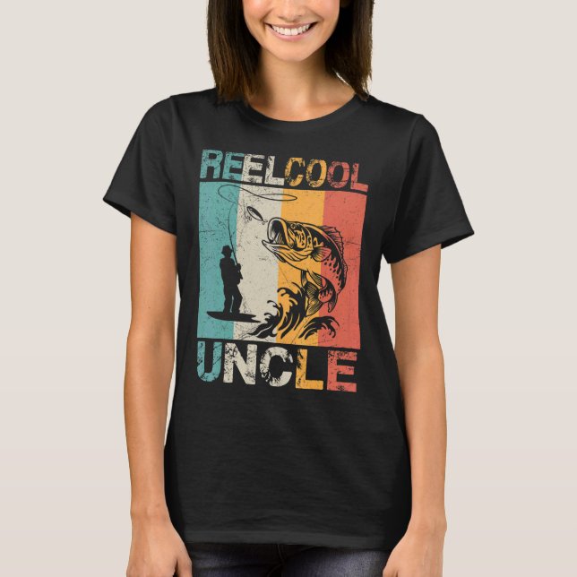 Manar Reel Coola Fars dag Fisher D T Shirt (Framsida)