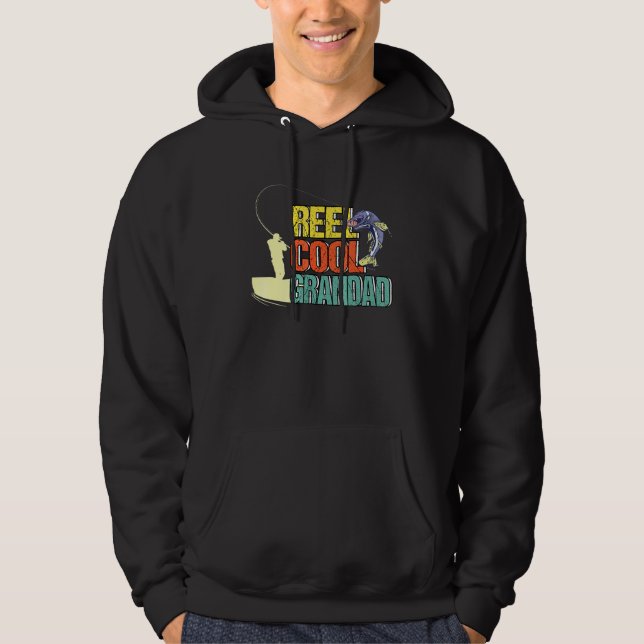Manar Reel Coola Grandad Fishermen Fishing Rod Ang Hoodie (Framsida)