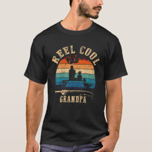 Manar Reel Coola Grandpa Fisherman Fars dag Fish T Shirt