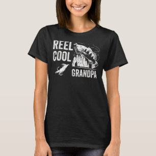 Manar Reel Coola Grandpa Fishing Funny Fars dag T Shirt