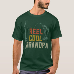 Manar Reel Coola Grandpa FishShirts Roligt Far T Shirt