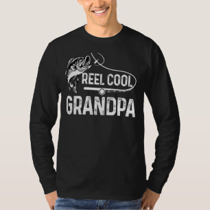 Manar Reel Coola Grandpa for pappa USA Fishing Fat T Shirt