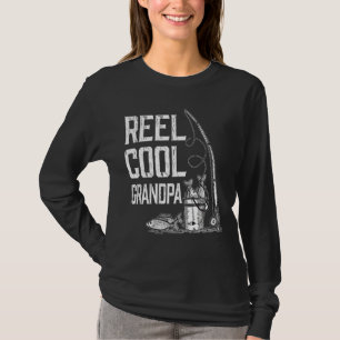 Manar Reel Coola Grandpa T Shirt Fishing for Far