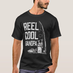 Manar Reel Coola Grandpa T Shirt Fishing for Far