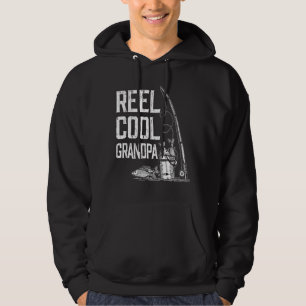 Manar Reel Coola Grandpa T Shirt Fishing for Far Hoodie