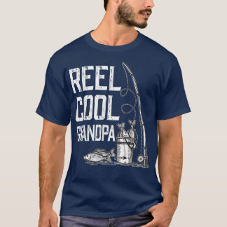 Manar Reel Coola GrandpaFishing Älskare för Far Da T Shirt