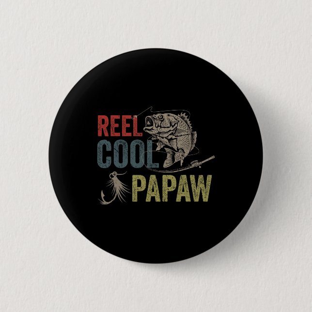 Manar Reel Coola Papaw Fishing Fars dag Gift Knapp (Framsida)