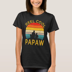 Manar Reel Coola Papaw Fishing Pappa Vintage Grand T Shirt