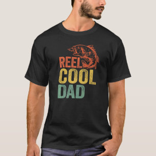 Manar Reel Coola Pappa Bass Fish Grandpa Fisherman T Shirt
