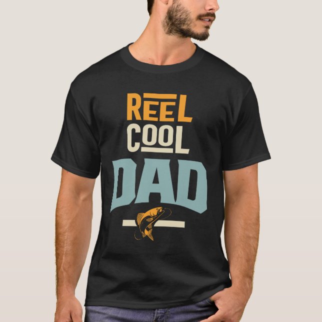 Manar Reel Coola Pappa Far Grandpa Gifts T Shirt (Framsida)