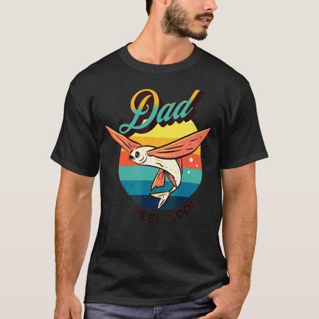 Manar Reel Coola Pappa Fars dag Fiske efter  1 T Shirt (Framsida)