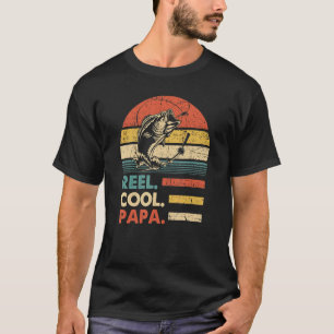 Manar Reel Coola Pappa Fishing Funny Fish Vintage T Shirt