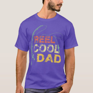 Manar Reel Coola Pappa Fishing s, Roligt Fars dag T Shirt