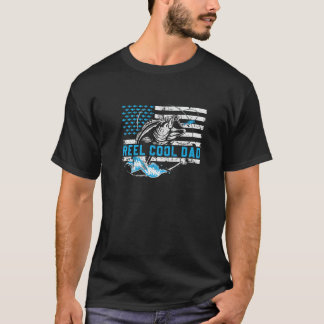 Manar Reel Coola Pappa Fiske efter Pappa Fars dag T Shirt