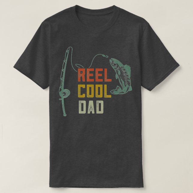 Manar Reel Coola Pappa Fiskefartyg, Funny Far D T Shirt (Design framsida)