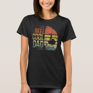 Manar Reel Coola Pappa Fiskerman pappa Far Day T Shirt