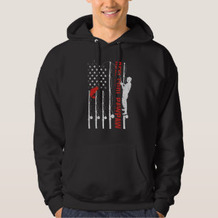 Manar Reel Coola Pawpaw American Flagga Fish Fishi Hoodie