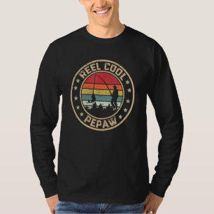 Manar Reel Coola Pepaw Fisherman Fars dag Fishin T Shirt
