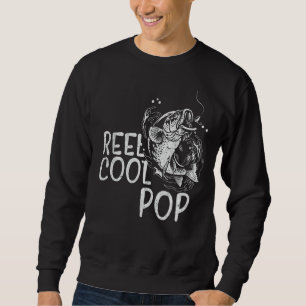 Manar Reel Coola Pop Fishing Fars dag Grandpa D Lång Ärmad Tröja