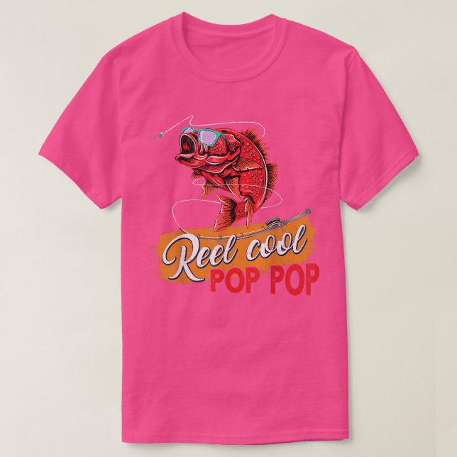 Manar Reel Coola Pop Fiskefartyg, Roligt Far T Shirt (Design framsida)